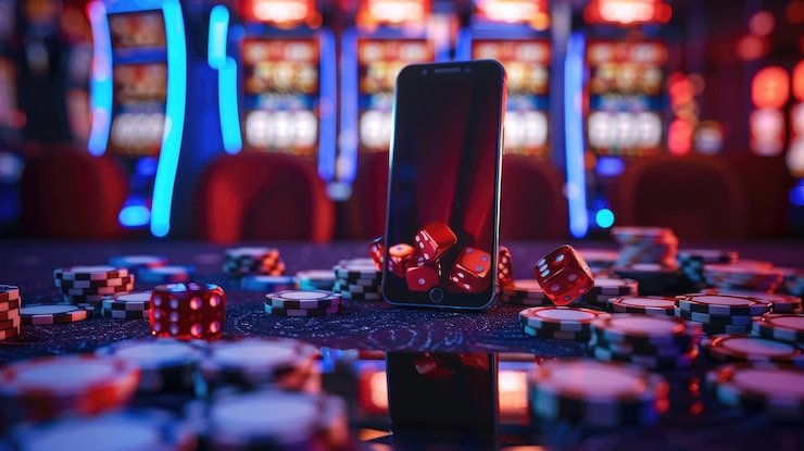 Dealer live casino profesional sedang membagikan kartu dalam permainan blackjack online